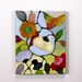 Original painting, abstract painting, "Secret Garden", 8 x 10 floral painting