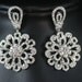 Peony Swarovski crystal earrings