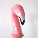 Flamingo wine bottle stopper - pink kitsch retro - hostess gift - handmade one of a kind - Mothers Day gift