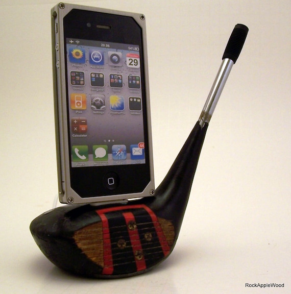 Antique Vintage Wood Golf Club iPhone Dock -ICN419