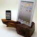 Manzanita Wood iPad Stand & iPhone Dock ICN 128