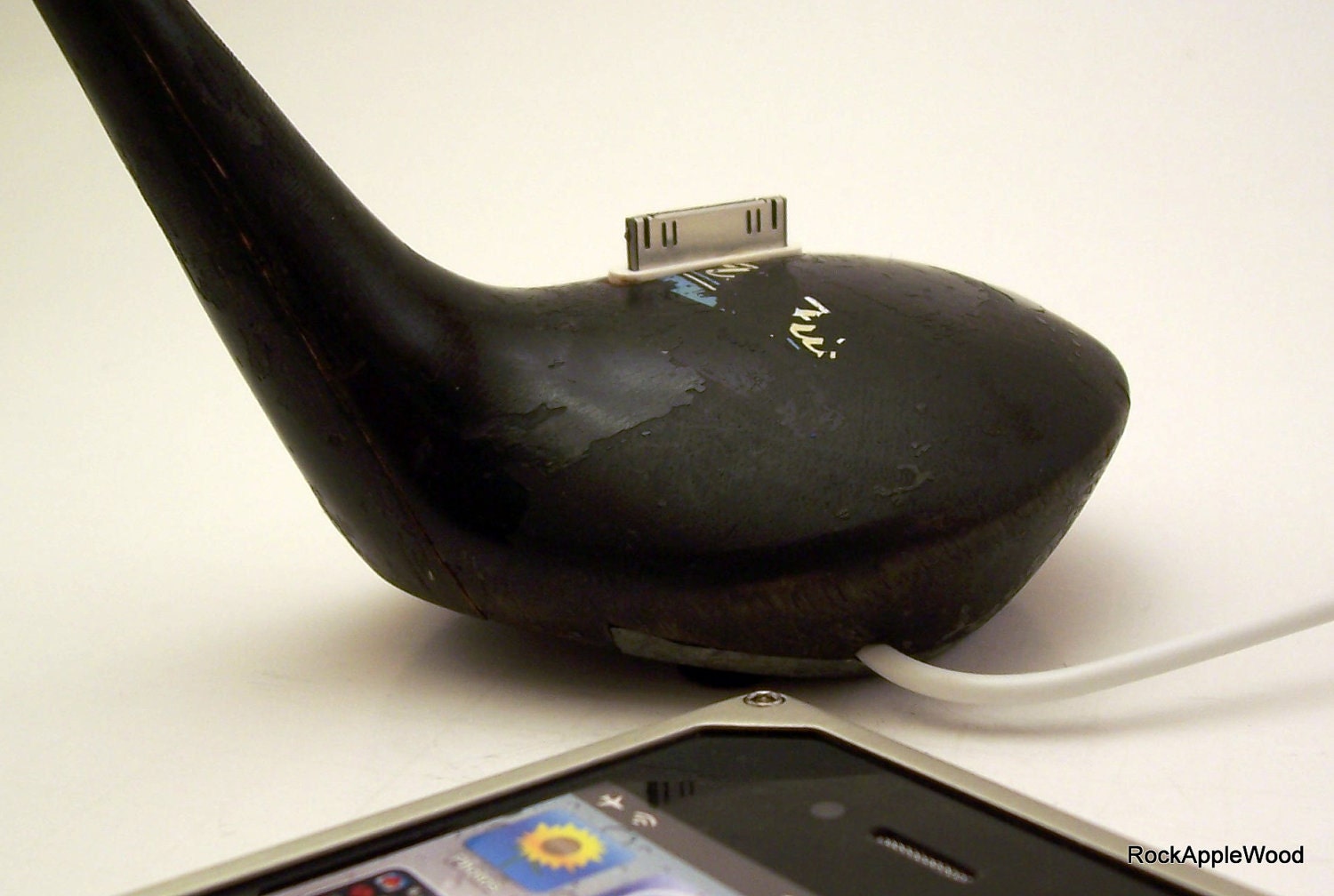 Antique Vintage Wood Golf Club iPhone Dock -ICN419