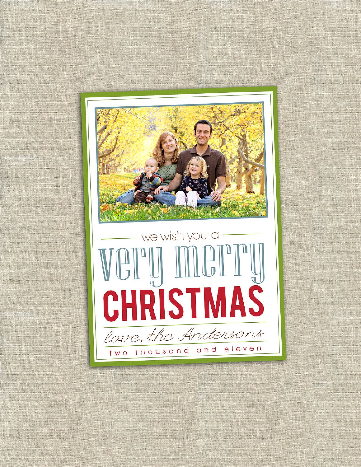 Christmas photo card, holiday photo card