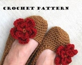 Adult Slippers Crochet Pattern PDF,Easy, Great for Beginners, Shoes Crochet Pattern Slippers,  Pattern No. 7