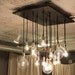 Industrial Chandelier with vintage bulbs