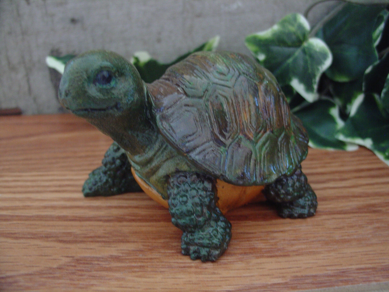 Turtle Cement Statue Figurine Indoor Outdoor by x10son on Etsy