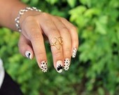 Gold (or Silver) Heart Knuckle Ring