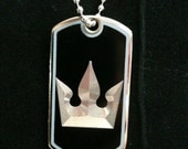 Kingdom Hearts Sora's Crown Dog Tag Necklace