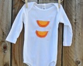 Orange Slice Beanie/Onesie Set