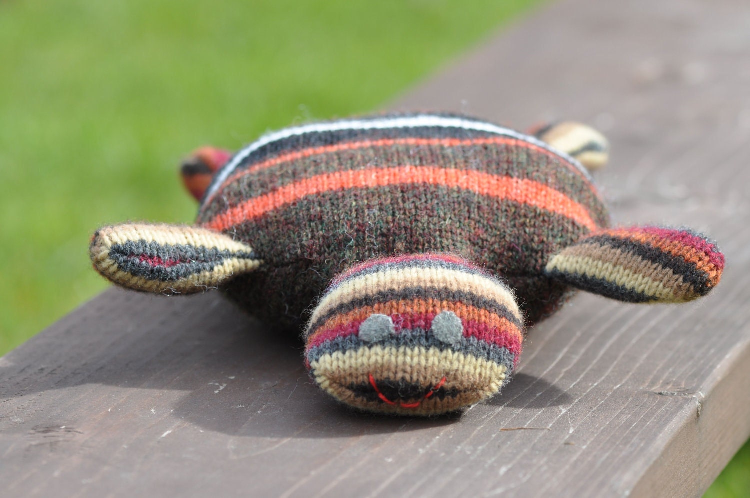 Wool Sweater Turtle Stuffed Animal
