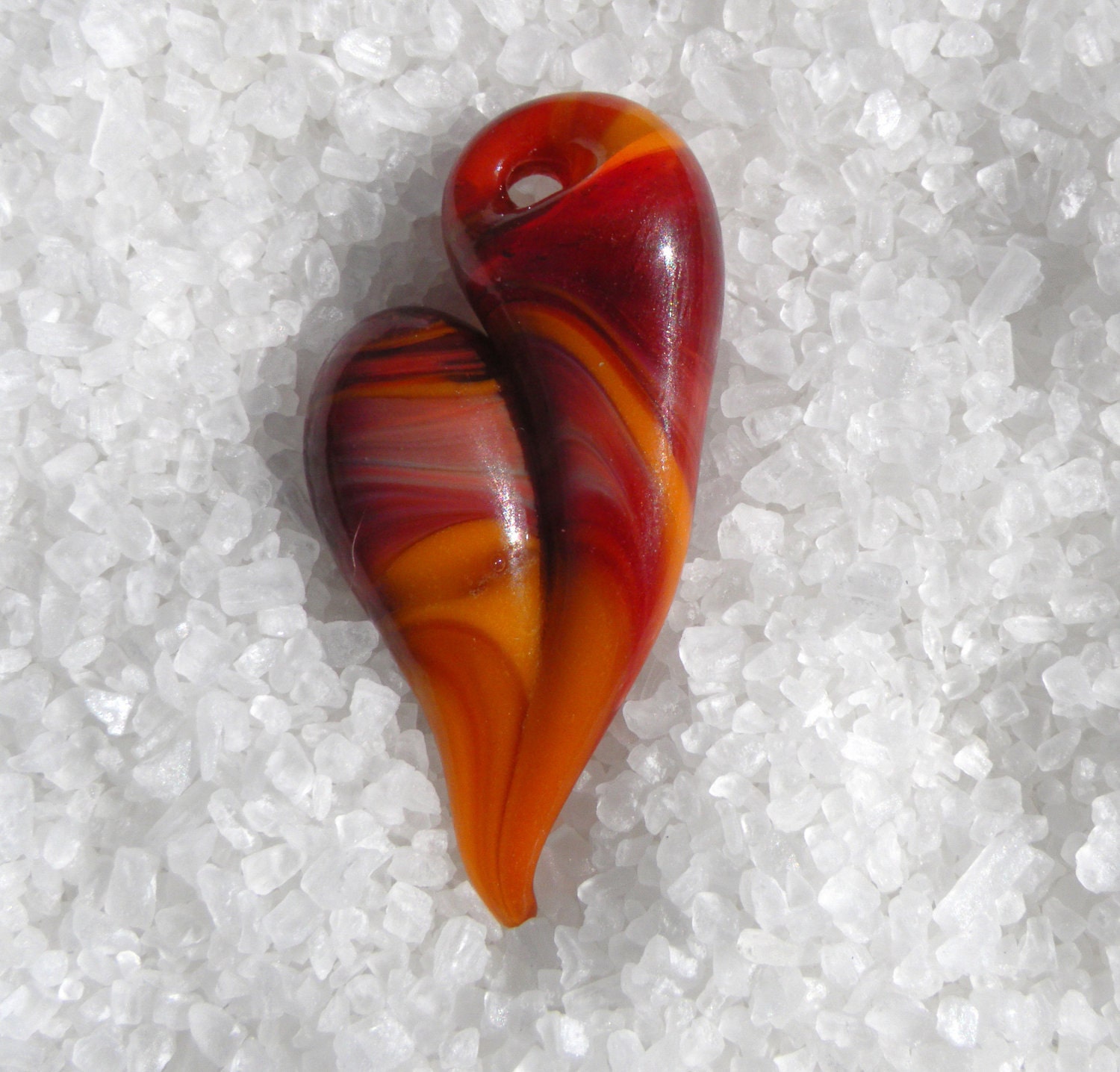 Heart Necklace Glass Jewe...
