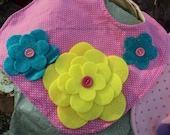 Felt Flower Dress up Bib