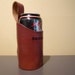 Leather beer drink holster