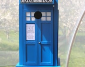 Doctor Who TARDIS style London Blue Police Box Birdhouse