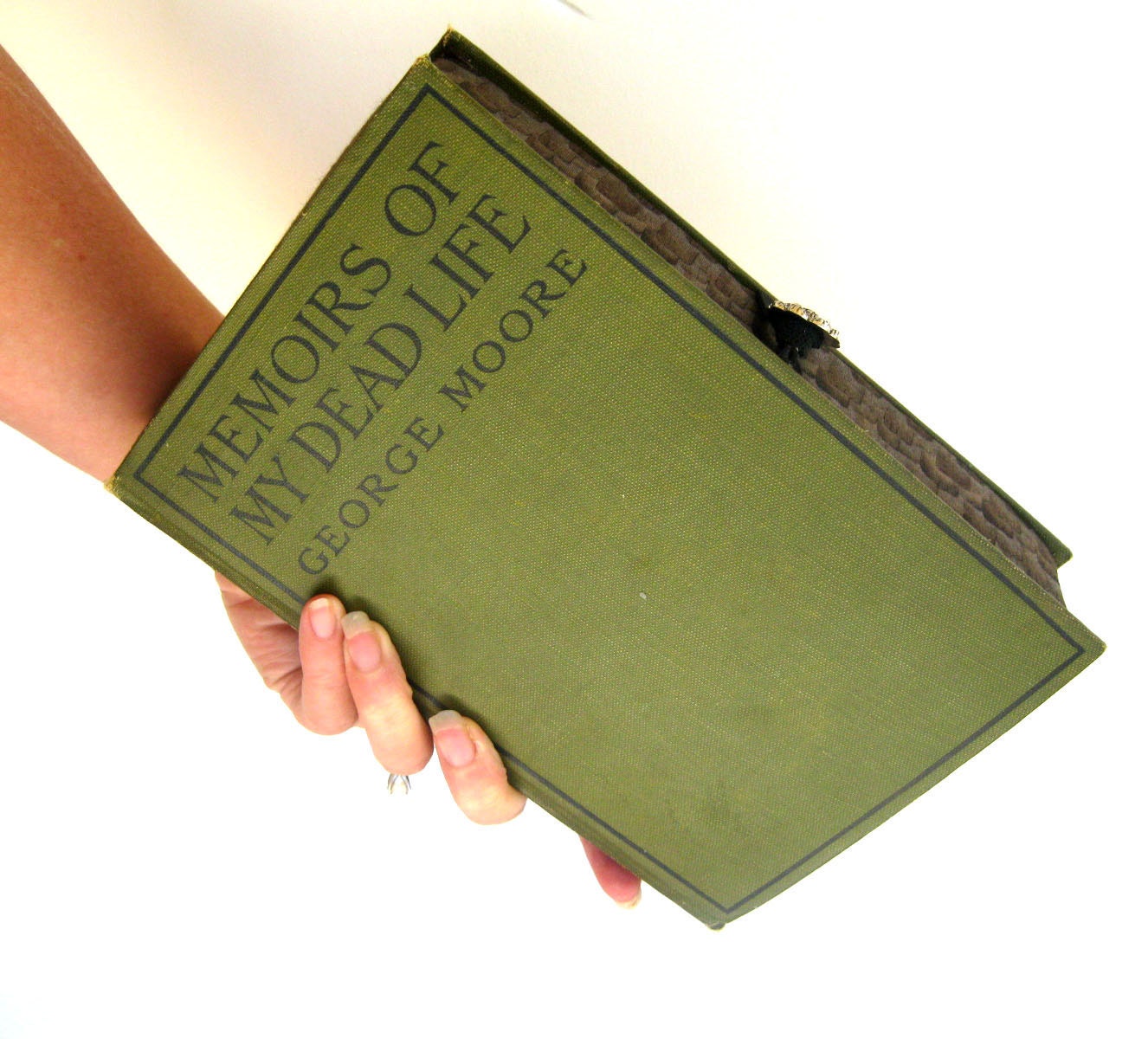 Vintage Book Clutch Purse- Memoirs of My Dead Life