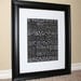 Walt Disney World Typography (Song Lyric Art Print ) 11 by 14