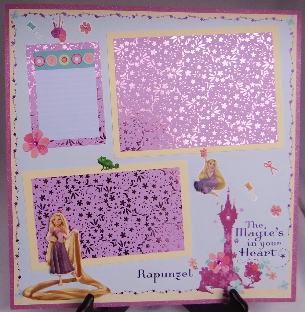 Disney Princess: Rapunzel 3D 12 x 12" Premade Scrapbook Page