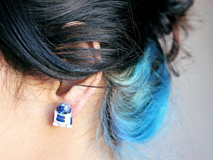 R2D2 Droid Star Wars Earrings