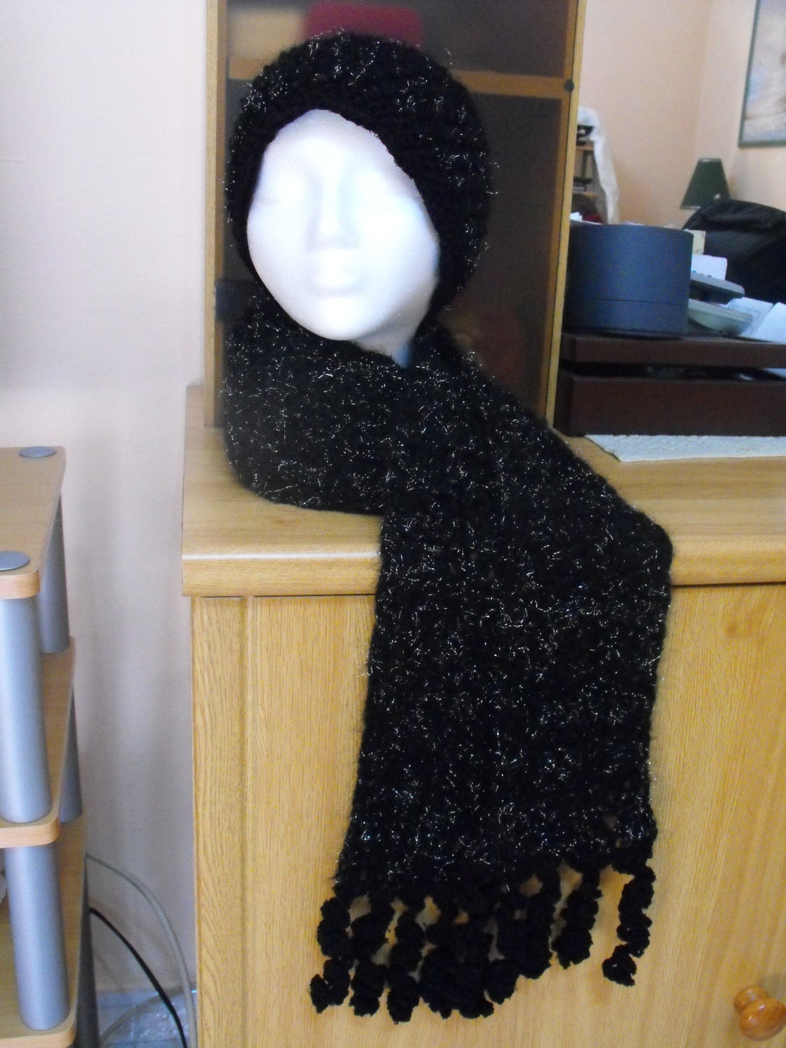 Handmade crochet Beanie hat and scarf