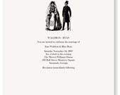 Printable Wedding Invitation Set (invite, rsvp, thank you) Vintage Couple
