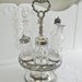 Victorian 6 Glass Bottle Cruet Canister Set