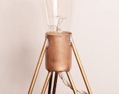Retronaut - Rocket Lamp w/Edison Bulb