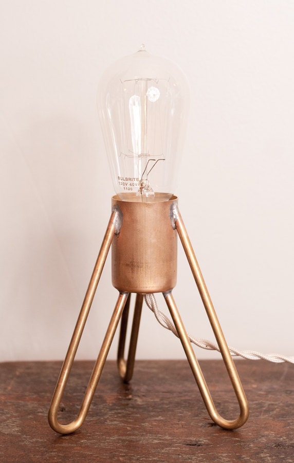 Retronaut - Rocket Lamp w/Edison Bulb