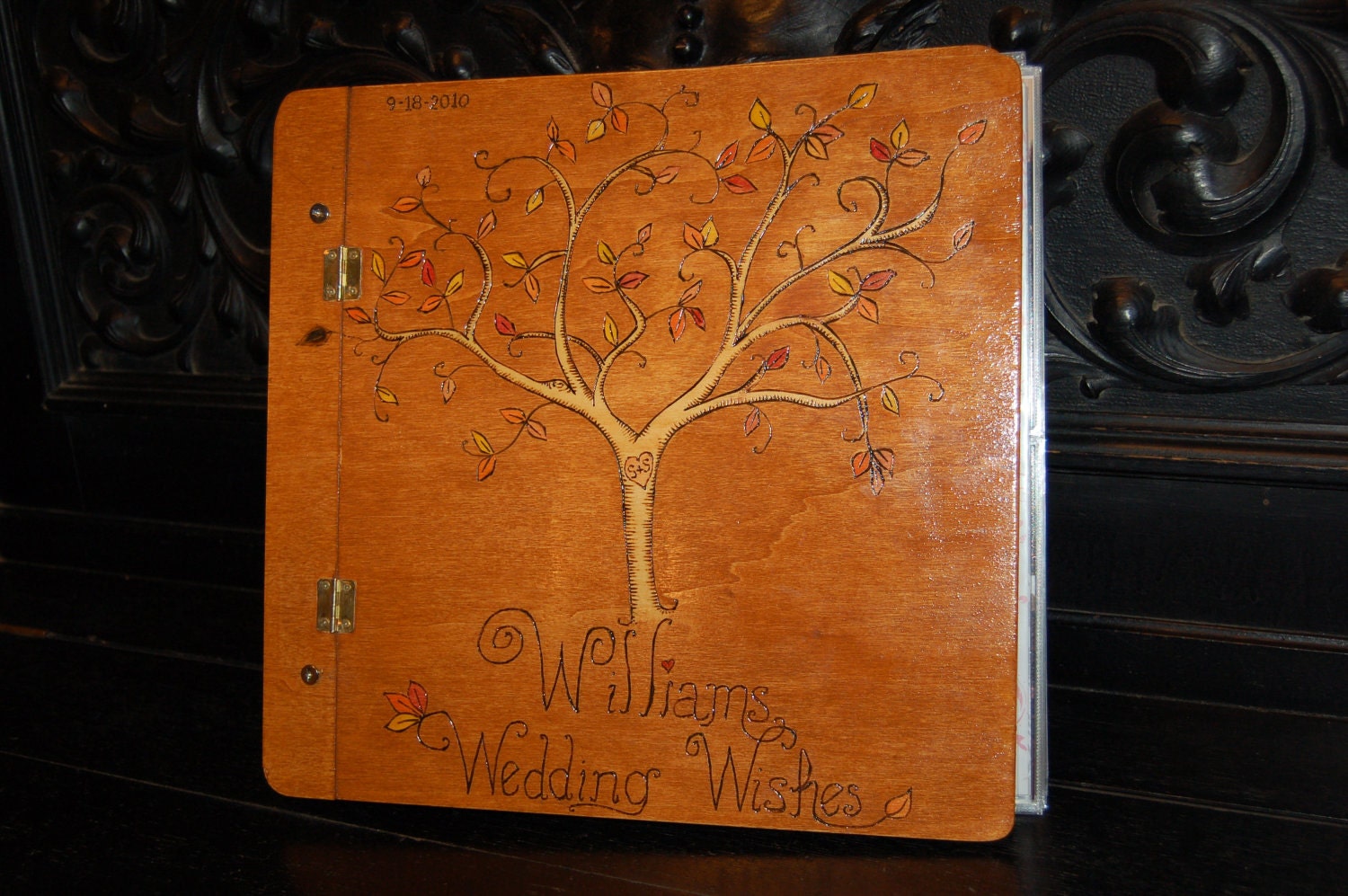 wood book cover