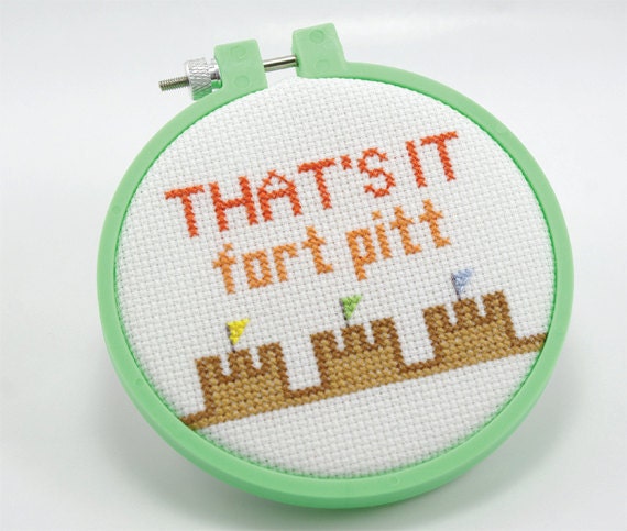 Pittsburgh Cross Stitch Pattern PDF - "Fort Pitt"