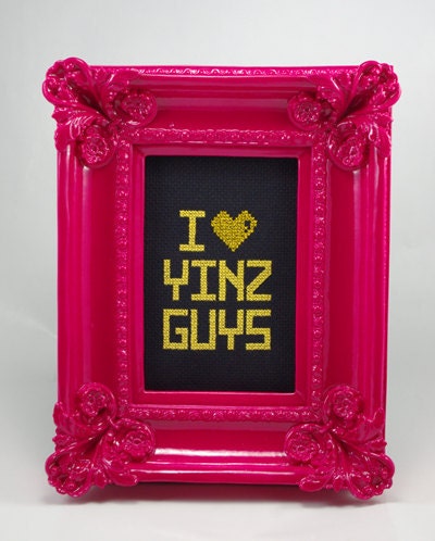 Pittsburgh Cross Stitch Pattern PDF - "I Love Yinz Guys"