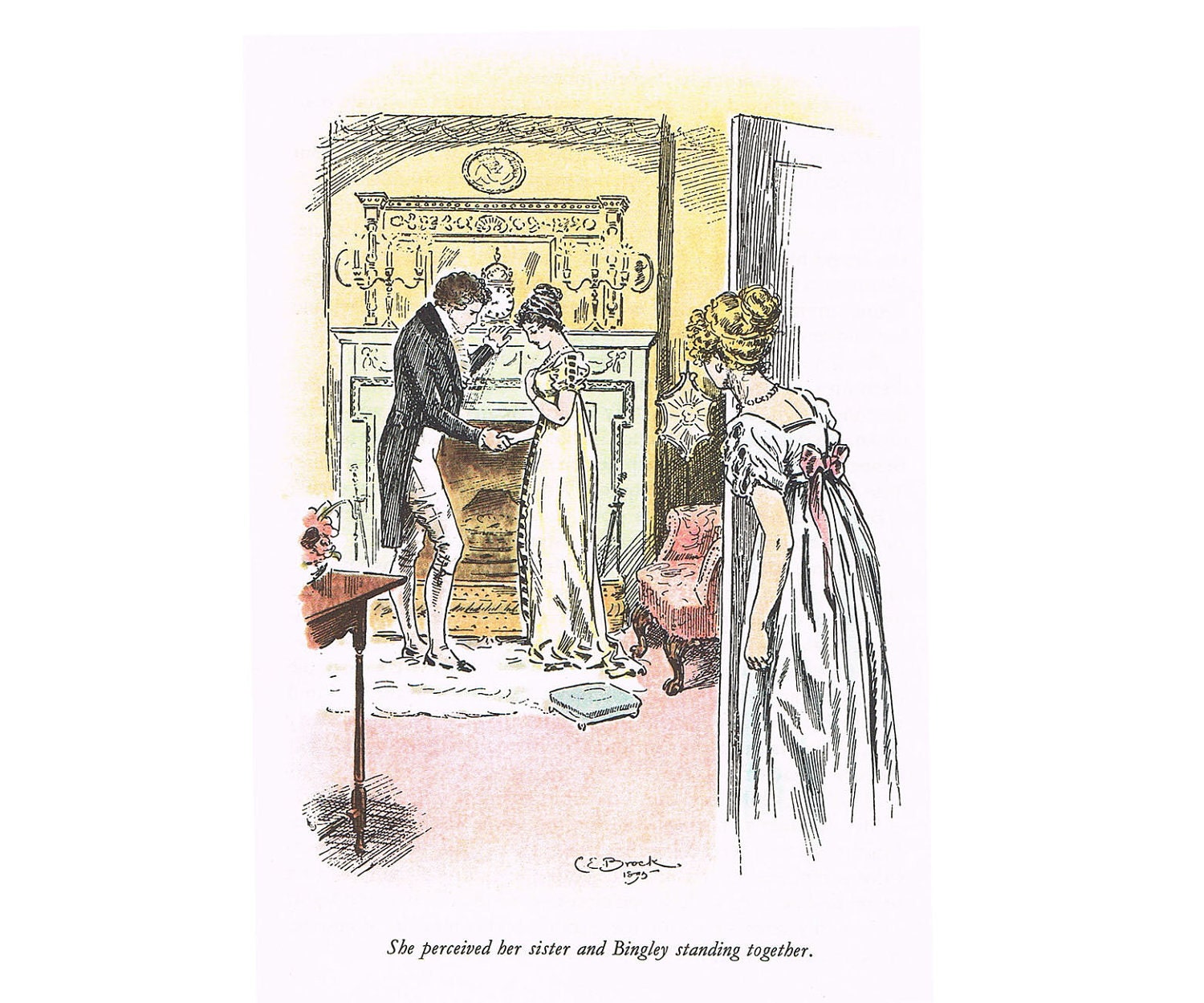 C. E. Brock Jane Austen Pride and Prejudice Downloadable JPG Clip Art Illustrations