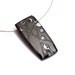 Contemporary Polymer Clay Pendant Necklace In Anthracite, Art Jewelry