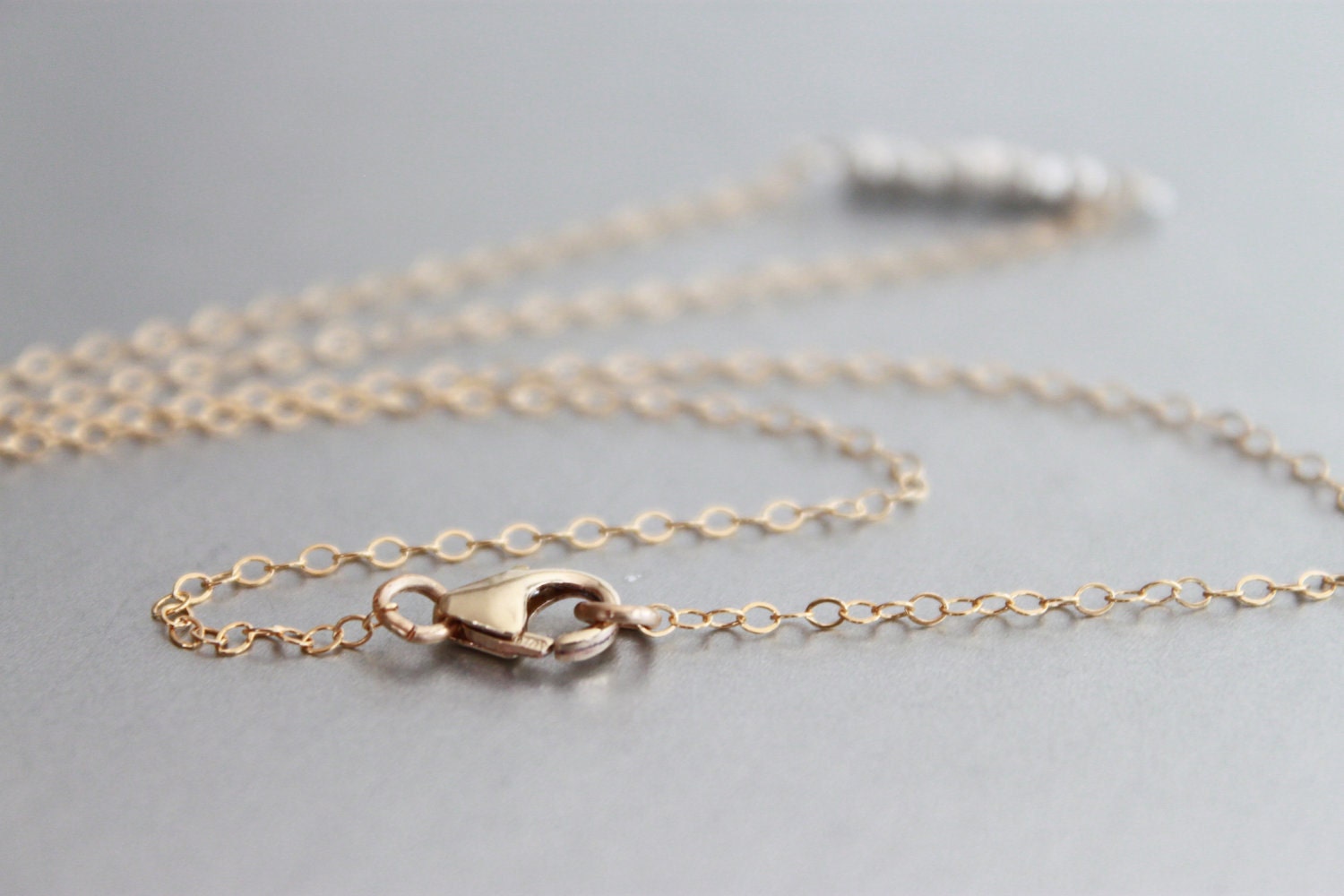 Silver and Gold Necklace - Mixed Metals, 14k Gold Filled & Sterling Silver Necklace, Metalic Diamond Cut Sterling Pendant, Statement, Dainty
