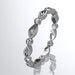 14k white gold diamond leaf and vine wedding ring,engagement ring