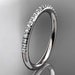 14k  white gold diamond unique wedding ring,engagement ring,wedding band,stacking ring ADER103