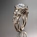 14kt  rose gold diamond floral wedding ring,engagement ring ADLR131