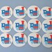 Dimple Prints Train Ticket Invite inspired Train Fondant Cupcake Topper Set