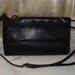 Le Chic Black Leather Shoulder Handbag