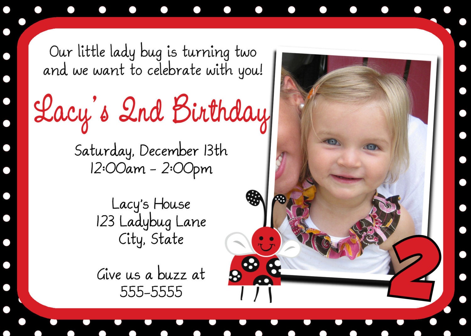 Ladybugs Invitations