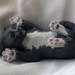 Surprised Kitty "Co-meme-orative" miniature in glazed porcelain, Celebrity Animal II