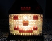 Black/red LED smiley face night light