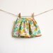 Girls Garden Party Skirt / Vintage Fabric / Spring Gardens / 12-18 months / OOAK