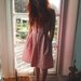 The 'Battenberg' Button Top Pleat Skirt Dress in Organic Cotton - Size Large