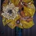 Cheetah Print Deco Mesh Wreath, Wreath, Deco Mesh, Cheetah