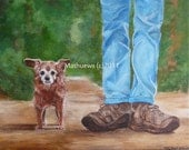 Old Friend   Original Signed Acrylic Painting 16X20
