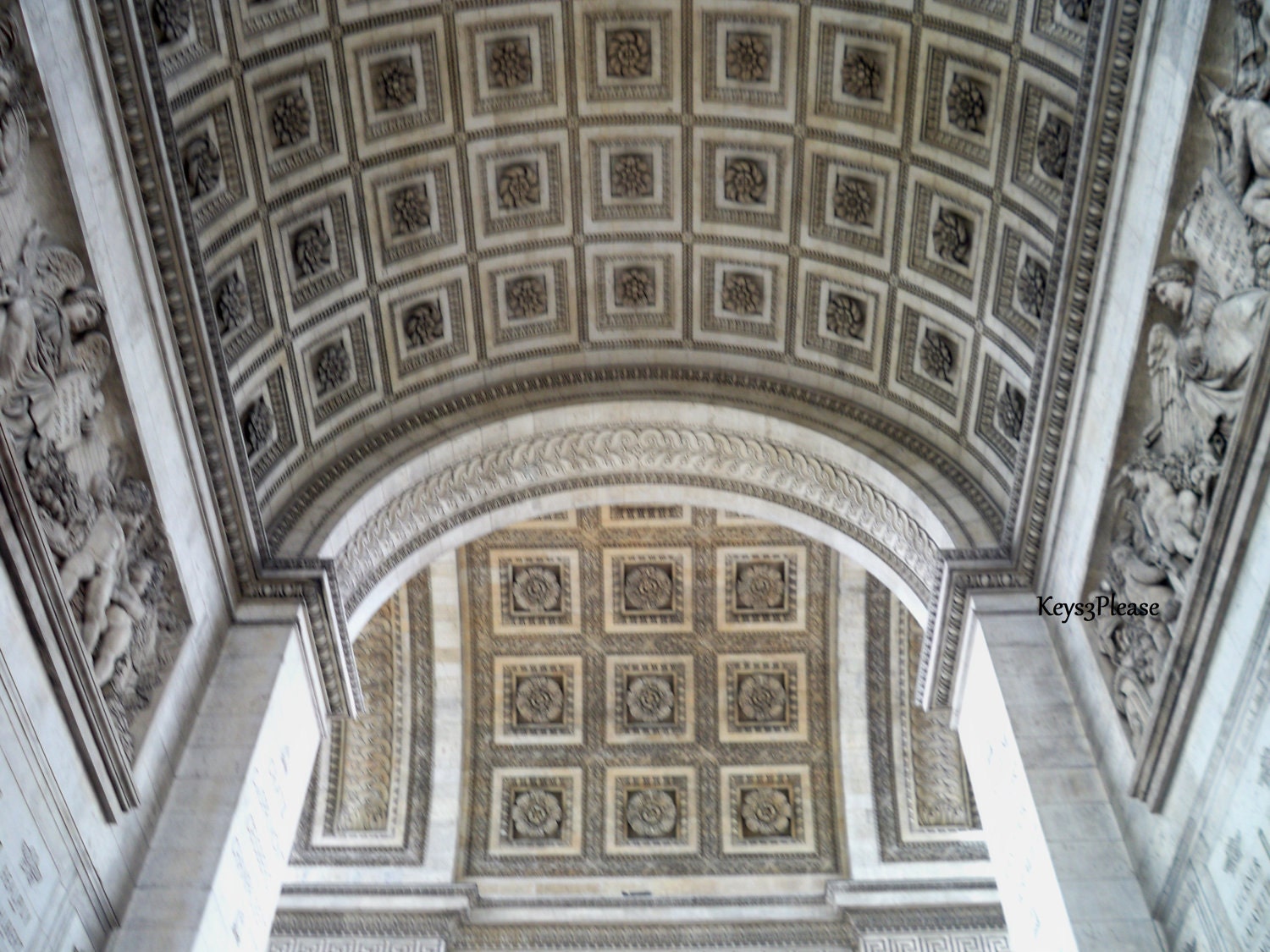 arc de triomphe, paris, france, photograph, home decor, postcard, free shipping