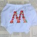 Floral Custom Embroidered Two Sided Bloomer Diaper Cover