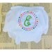 One (1) Custom Embroidered Polka Dot Monogram Diaper Cover