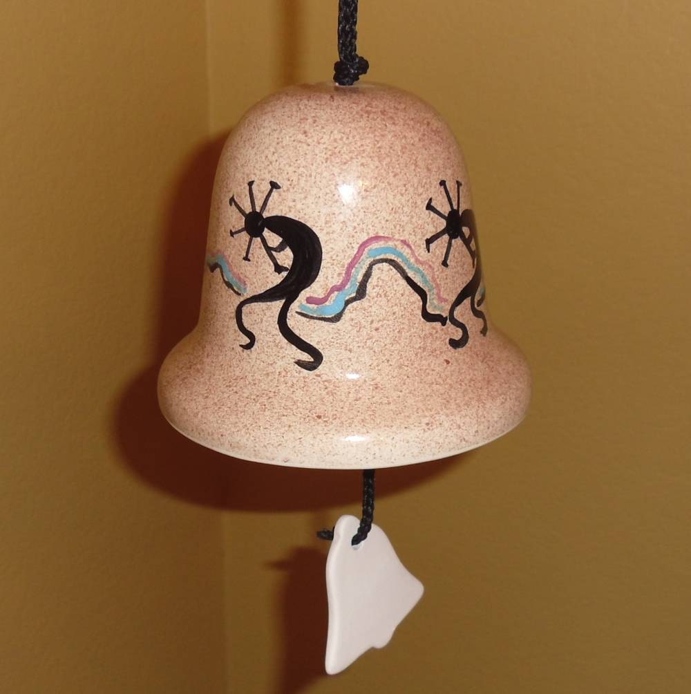 Hand Made Ceramic Bell Wind Chime Arizona by SouthWestCasaDecor