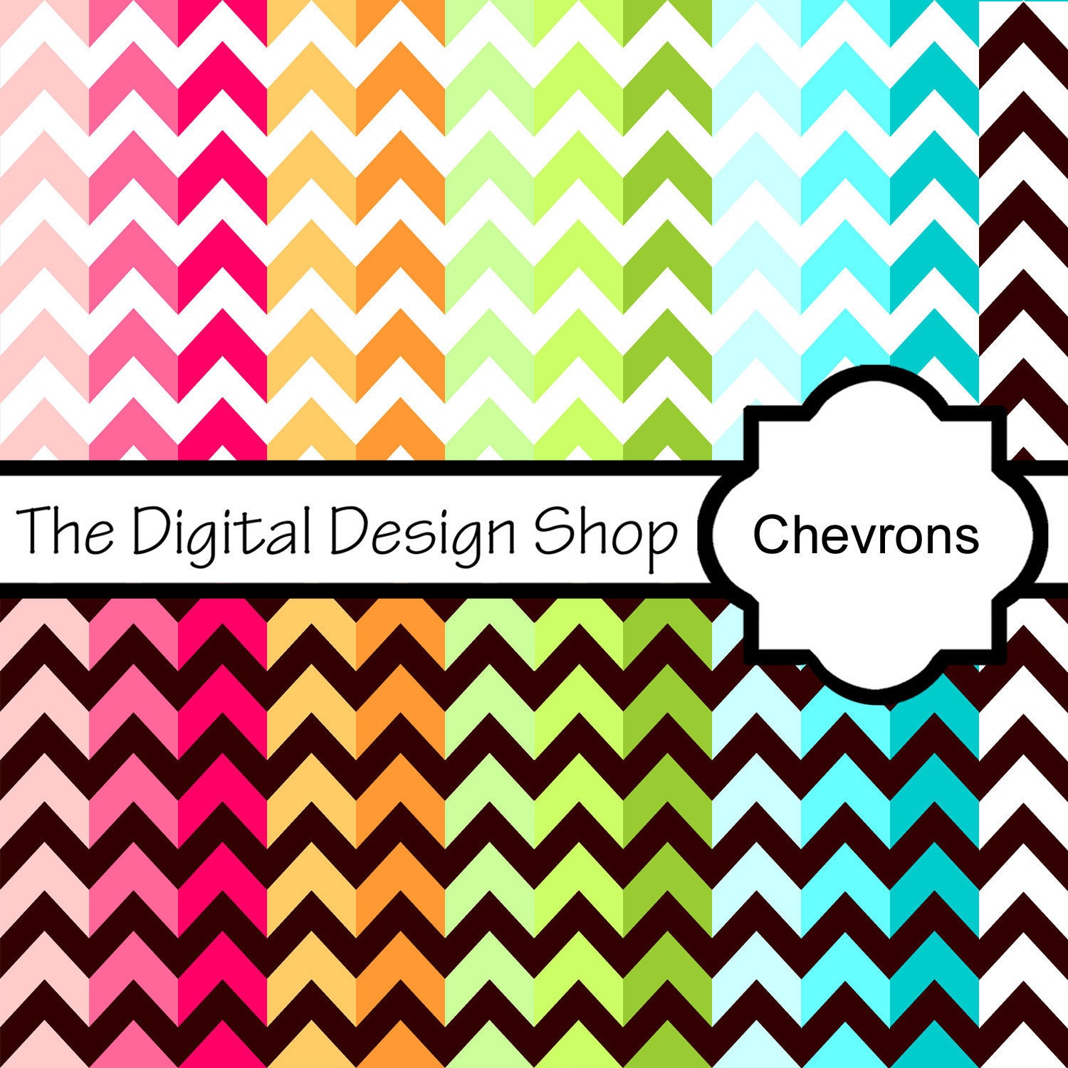 Dark Chocolate Chevron - Digital Scrapbook Paper For Personal & Commercial Use - Chevrons 110 (Buy 2 get 1 free)